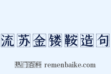 流苏金镂鞍造句是什么意思的图片
